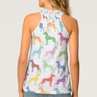 Modern abstract Great Dane Illustration  Tank Top
