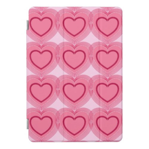 Modern Abstract Hearts _ Azalea Pink Cover For The