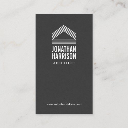 Modern Abstract Home Logo Business Cards