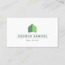 Modern Abstract Home Logo Realtor QR Code White