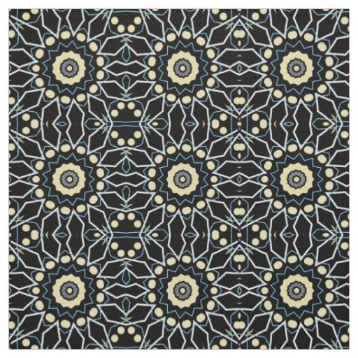Modern Abstract Intricate Chic Geometric Pattern Fabric