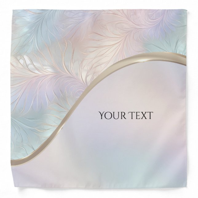 Modern Abstract Iridescent Bandana (Front)