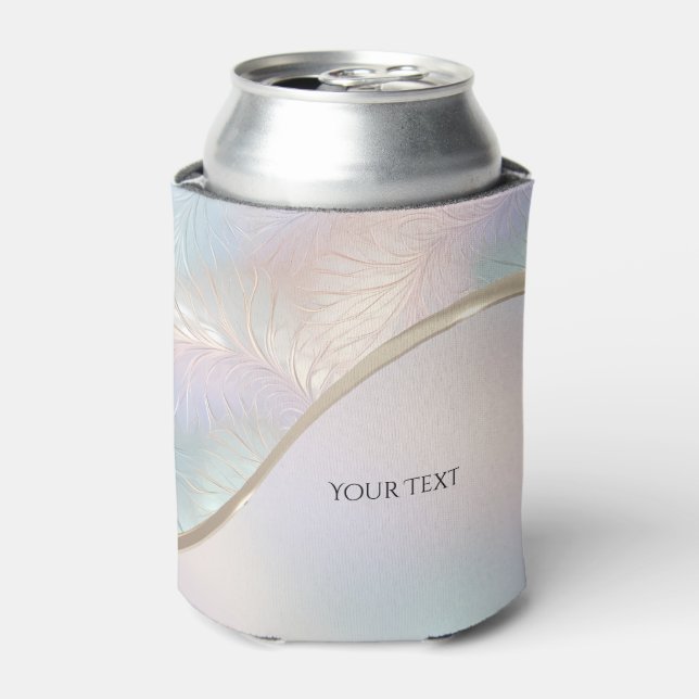 Modern Abstract Iridescent Can Cooler (Can Front)