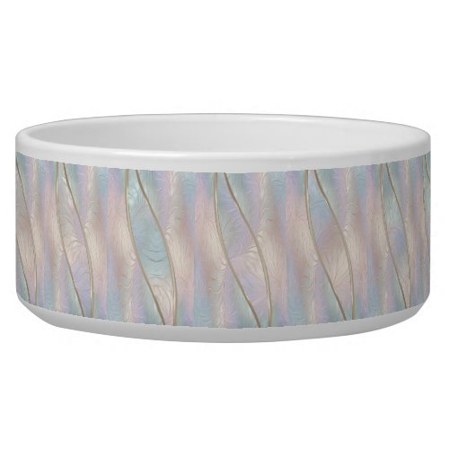 Modern Abstract Iridescent Ceramic Pet Bowl