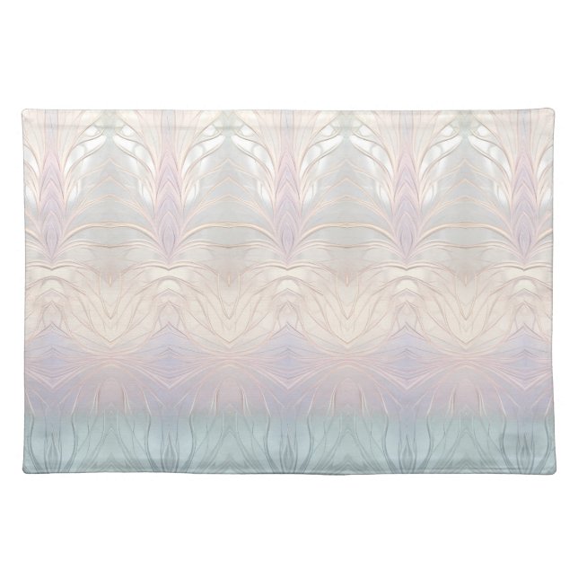 Modern Abstract Iridescent Cloth Placemat (Front)
