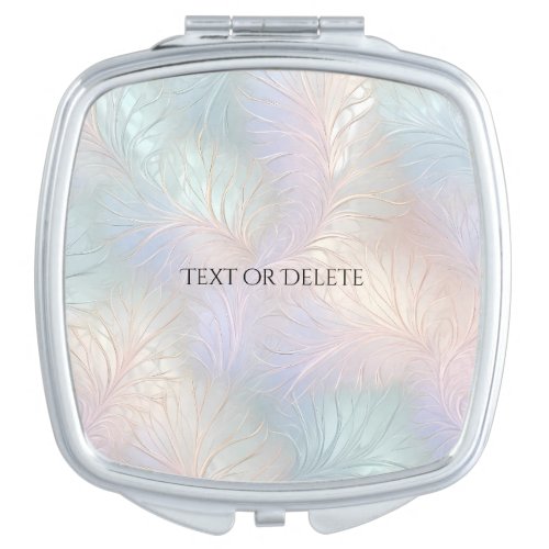 Modern Abstract Iridescent Compact Mirror