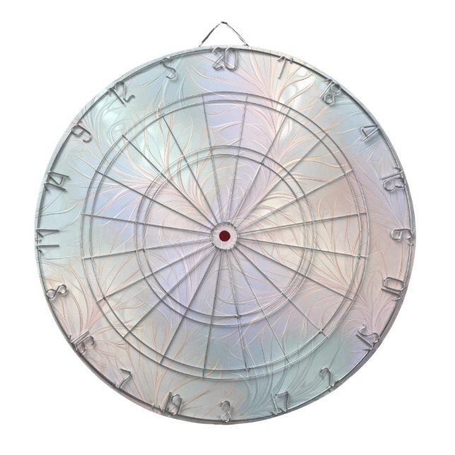 Modern Abstract Iridescent Dartboard (Front)
