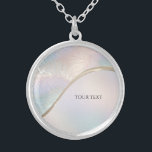 Modern Abstract Iridescent Necklace<br><div class="desc">Beautiful Modern Abstract Iridescent Necklace</div>