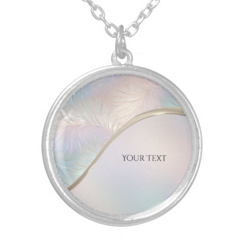 Modern Abstract Iridescent Necklace