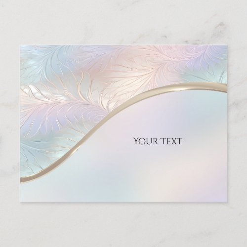 Modern Abstract Iridescent Postcard