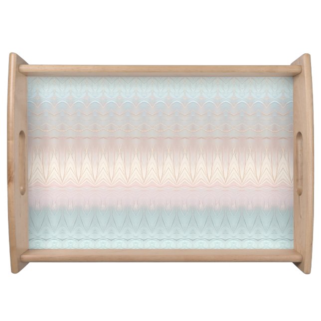 Modern Abstract Iridescent Serving Tray (Front)