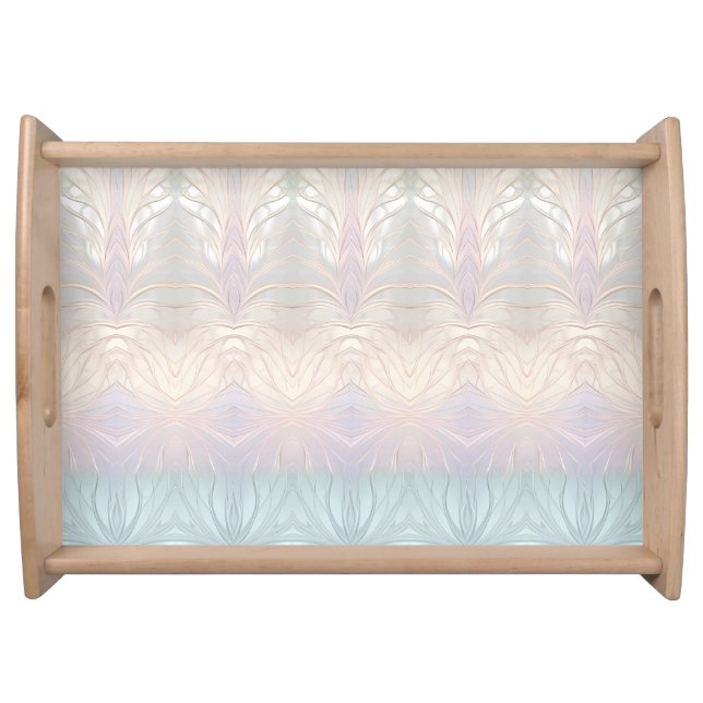Modern Abstract Iridescent Serving Tray (Front)
