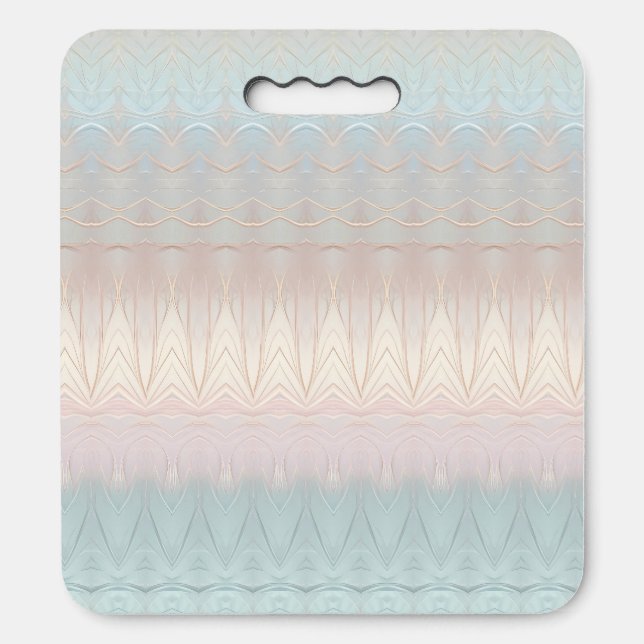 Modern Abstract Iridescent Stadium Seat Cushion (Front Vertical)