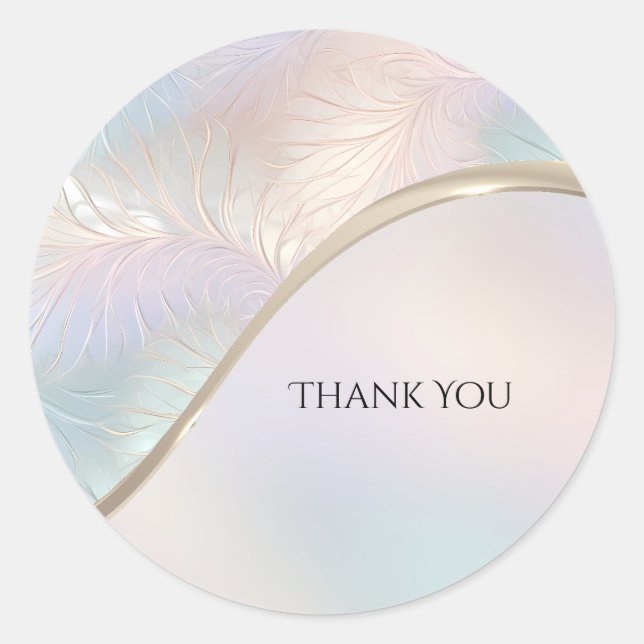 Modern Abstract Iridescent Sticker (Front)