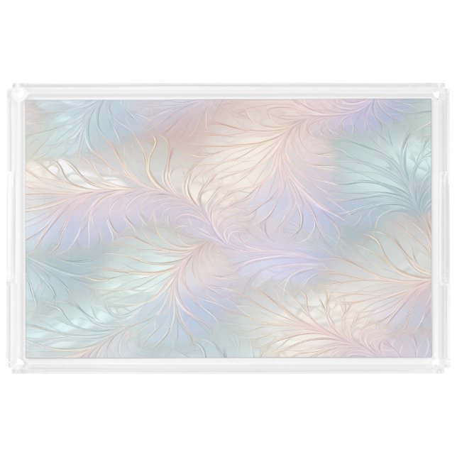 Modern Abstract Iridescent Vanity Tray (Front)