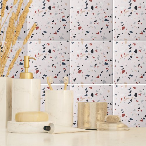 Modern Abstract Italian Terrazzo Seamless Pattern Ceramic Tile