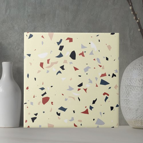 Modern Abstract Italian Terrazzo Seamless Pattern Ceramic Tile