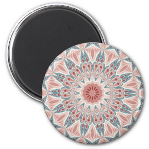 Modern Abstract Kaleidoscope Mandala Fractal Art Magnet