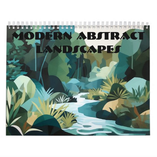 Modern Abstract Landscapes Calendar
