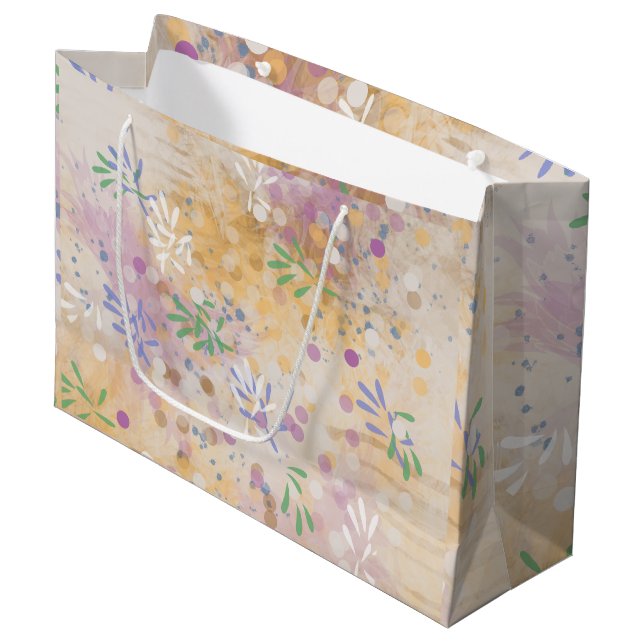 Modern Abstract  Large Gift Bag (Front Angled)