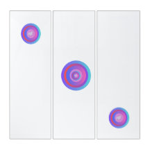 Modern Abstract Leaf Concentric Circle Wall Art