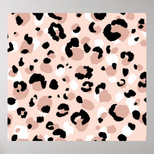 Modern Abstract Leopard Animal Print