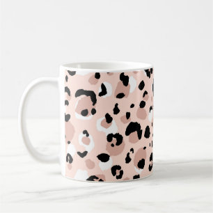 Modern Abstract Leopard Animal Print Coffee Mug