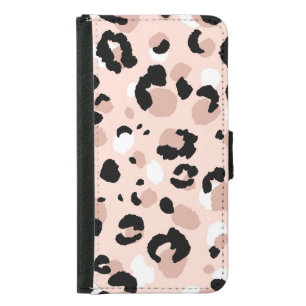 Modern Abstract Leopard Animal Print Samsung Galaxy S5 Wallet Case