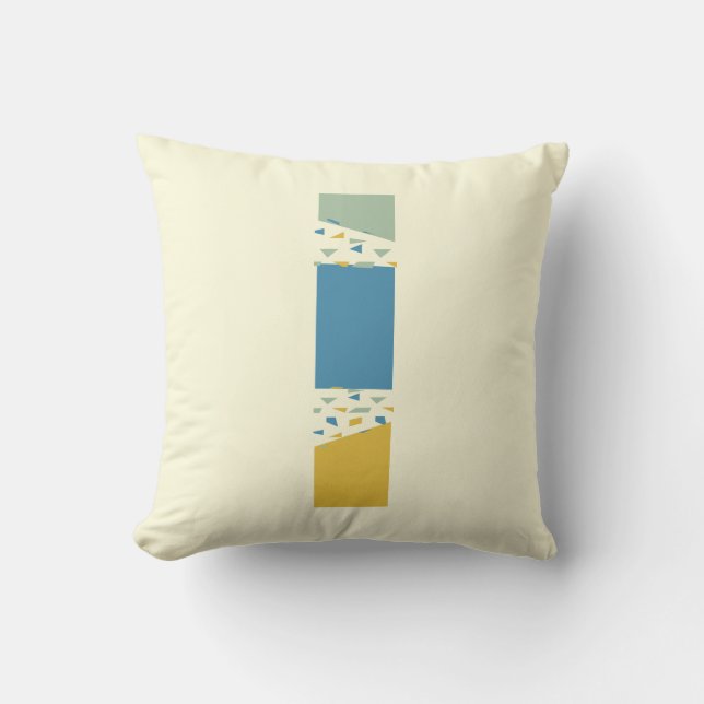 Modern Abstract Letter L Monogram Initial Throw Pillow (Front)