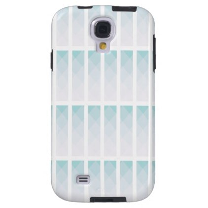Modern Abstract Light Pink Blue Rectangle Pattern Galaxy S4 Case