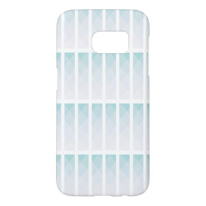 Modern Abstract Light Pink Blue Rectangle Pattern Samsung Galaxy S7 Case