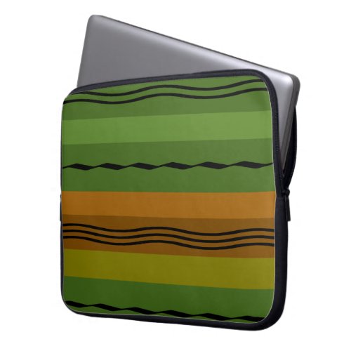 modern abstract line pattern laptop sleeve