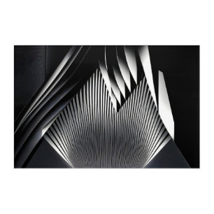 Modern Abstract Lines 3D Architecture Acrylic Print