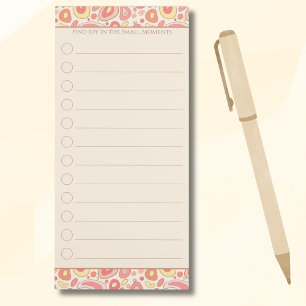 Modern Abstract Magnetic Checklist Notepad