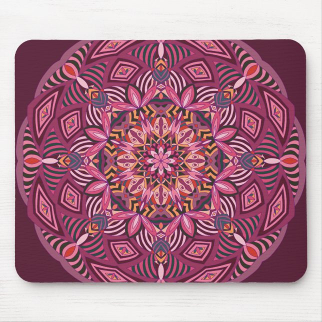 Modern Abstract Mandala Mouse Pad (Front)