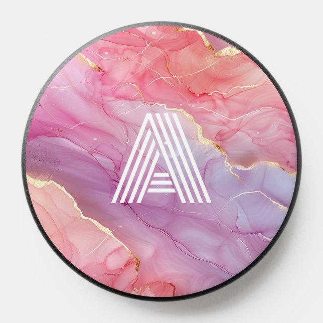 Modern Abstract Marble Pattern PopSocket (Popsocket)