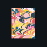 Modern Abstract Marble Swirl in Pink and Yellow Canvas Print<br><div class="desc">Add some fun style and color to your walls with this Bold and Colorful Abstract Marbled Graphic Design Canvas Print.</div>