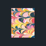 Modern Abstract Marble Swirl in Pink and Yellow Canvas Print<br><div class="desc">Add some fun style and color to your walls with this Bold and Colorful Abstract Marbled Graphic Design Canvas Print.</div>