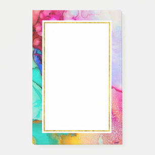 Modern Abstract Marble Watercolor Design Post-it Notes