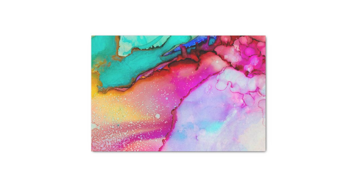 Modern Abstract Marble Watercolor Design Tissue Paper Zazzle Com