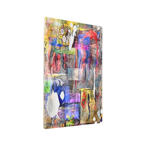 Modern abstract metal print Zazzle