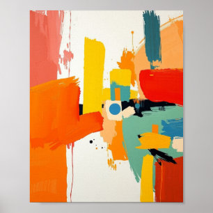 Modern Abstract Minimal Line Art Poster