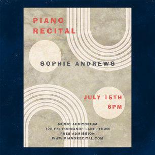 Modern Abstract Minimal Music Concert Poster