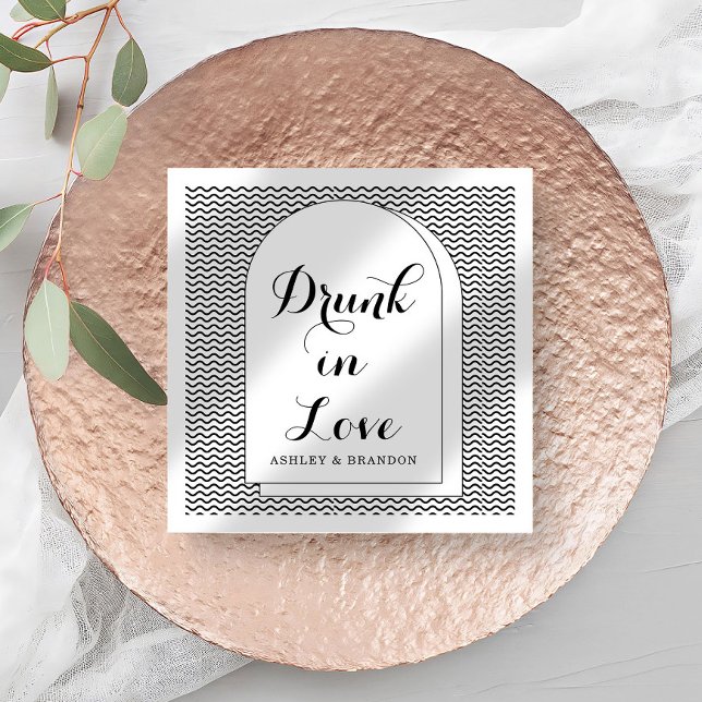 Modern Abstract Minimal Wedding Napkins (Creator Uploaded)