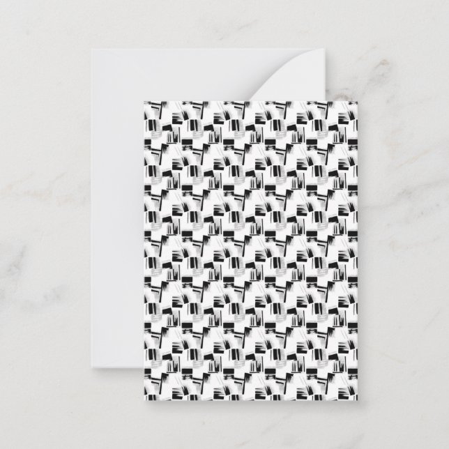Modern Abstract Minimalist Note Cards (Front)