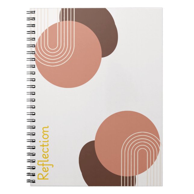 Modern Abstract Minimalist  Notebook (Front)