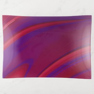 Modern Abstract Minimalist Red Purple Swirl