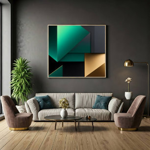 Modern Abstract Minimalist Shapes Canvas Print