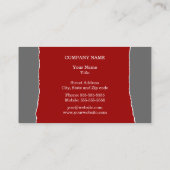 Modern Abstract Monogram Business/Networking Card (Back)