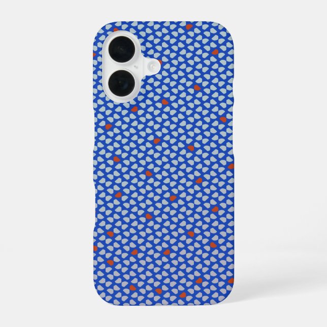 Modern abstract mosaic geometric pattern 1293 iphone case (Back)